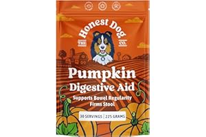 THE HONEST DOG CO Honest Dog Co. Pumpkin Powder for Dogs (225 Grams) - Create Delicious Pumpkin Puree - Fibre for Dogs - Stool Firm - Canned Pumpkin Alternative - Made in UK