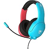 Turtle Beach Airlite Fit Auriculares con Cable para Juegos en Neón Azul y Rojo con Licencia Oficial para Todos los Nintendo S