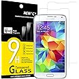 NEW'C 2 Pezzi, Vetro Temperato per Samsung Galaxy S5, Pellicola Prottetiva Anti Graffio, Anti-Impronte, Senza Bolle, Durezza 
