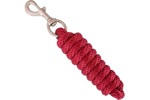 Merauno® Styrstickat för häst – fastbindningssticka i olika snygga mönster, lejlina, fästrep pony, åsel, bog långt stickat me