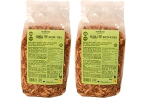 Granola pomme et cannelle 1 kg nut&me | Low carb | Sans gluten, sans sucres ajoutés, sans lactose | Sans OGM | Vegan | Pack 2 x 500 gr