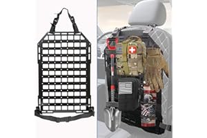 DJJUAJK Molle Panel Auto 58cm*36cm Molle Rücksitz Rückenlehnen Organizer Taktisch Lagerung Abs-Kunststoff Umweltfreundlich und Vielseitig 1Stück