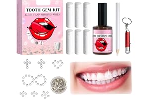 GROVL Tooth Gem Kit，DIY Teeth Gems Kit，Tooth Gems for Teeth Decor，Fashionable Removable Tooth Ornaments