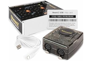 BeamZ Light Rider/ESA2 DMX -i nterfaz USB para control de luces, WiFi, PC/portátil/tableta, 1024 canales en directo y 12 canales automáticos, Windows y Mac OS, USB, para DJs, LJs y locales de fiestas