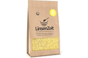 LinsenZeit Gelbe Mung Linsen 600g – Yellow Moong Dal/Split Mung Beans/Yellow Split Gram – Mild & cremig im Geschmack – Ideal für Dals, Suppen, Currys & ayurvedische Gerichte – Vegan, proteinreich