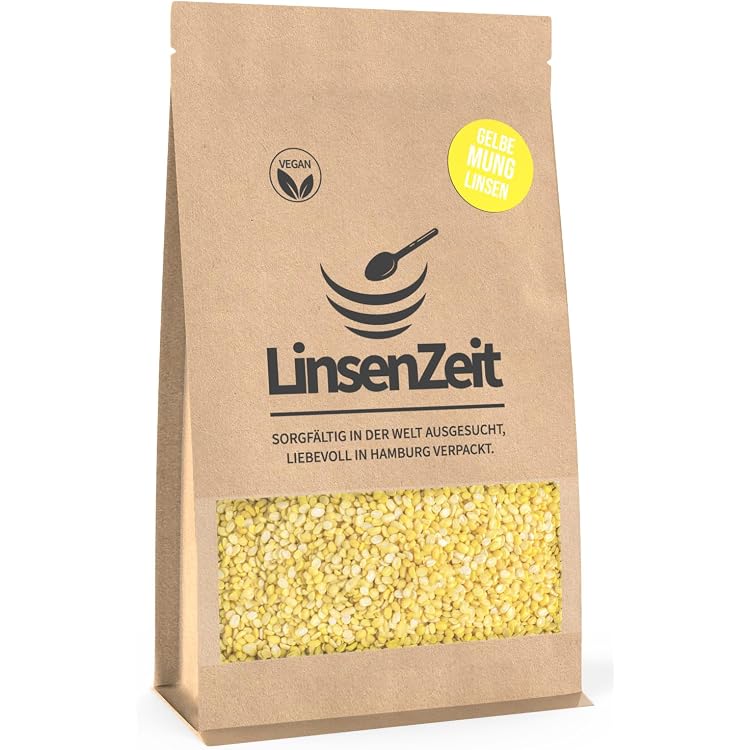 TRS Mung (Moong) Dal Gelb - Gelbe Mungbohnen - Split Mung Bean - 500g