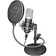 Trust Emita Microfono Professionale USB Da Studio Di Registrazione In Flightcase, Nero