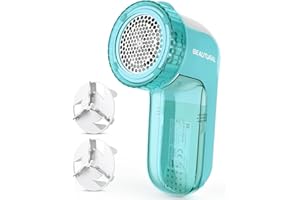 BEAUTURAL Levapelucchi Elettrico Portatile, Togli Pelucchi Elettronico, Leva Pelucchi Elettronico per Vestiti e Mobili, Con 2 Velocit¨¤, 2 Lame Sostituibili, Rimozione di Pelucchi, Togli (Blu)