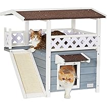 Kattenhuis voor buiten, huisdierhuis met kattenhol