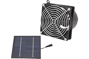 PYHODI Aspiratore Solare, Potente Pannello Solare da 50 W ＆ Ventola Ad Alta velocità del Circolazione e Raffreddamento Dell'aria Efficaci, Adatto per la Ventilazione della