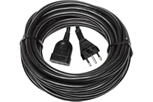 Prolunga Elettrica 3 Metri Brennenstuhl | Prolunga in Plastica Robusta e di Ottima Fattura | Cavo H05VV-F 3G1,5 | Spina IT 16A, Presa Bipasso IT 10/16 A 2P+T | Colore Nero