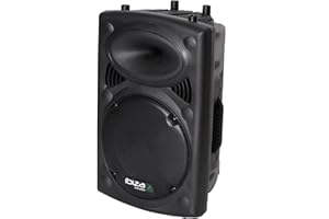 Ibiza - SLK12A-BT - Altoparlante attivo PLUG & PLAY 12"/30cm, 700W con amplificatore integrato - Bluetooth, USB, SD e AUX - Nero