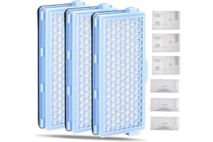 LIFEJXWEN 3 Hepa-Filter für Staubsauger Miele Active Airclean SF-Ha 50 Filter mit Luftreiniger und Motorfilter für Compact C1 C2 Complete C2 C3 S4000 S5000 S6000 mit Aktivkohle