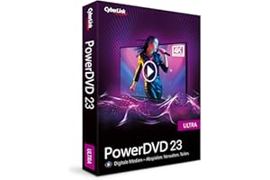 CyberLink PowerDVD 23 Ultra Preisgekrönter Media Player für Blu-ray-/DVD-Disc und professionelle Medienwiedergabe und -verwaltung Wiedergabe praktisch aller Dateiformate Windows 10/11 [Box]