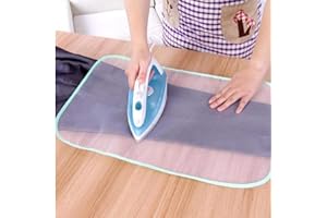 Byfri 2 pièces de Protection en Tissu de Repassage Haute température Conseil de Presse de Fer Mesh Isolation Pad Garde Protection Vêtements Accessoires (Couleur aléatoire)