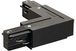 SLV Eutrac L-Connector Grounding Inboard, Black