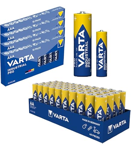 Contatti Batteria 100 Batterie Varta Industrial Pro AAA - Formato LR03, Ideali Per Dispositivi Ad Alto Consumo, Lunga Durata E Affidabilità Batterie AAA Varta - Foto 10