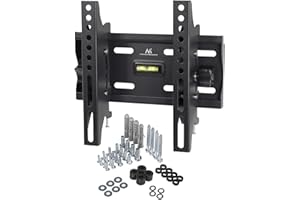 ‎MACLEAN Maclean MC-667 Regulowany Uchwyt Ścienny na Telewizor, Statyw na Ścianę do Ekranów Plazmowych o Wymiarach VESA 75x75, 100x100, 200x100, 200x200 mm, Obciążenie Ekranu 25 Kg, Uchwyt na Monitor