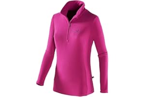Black Crevice Damen Fleece-Skirolli I Ski-Pullover für Damen Größen I Damen-Funktionsshirt I Damen Skirolli mit Reißverschluss I Midlayer aus 100% Microfleece