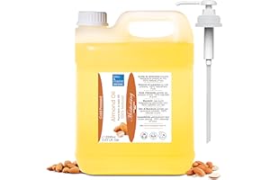 ‎BLEU & MARINE BRETANIA Bio Mandelöl - Kaltgepresst, Ökologische Anbau in Spanien - Babyfreundlich, Anti-Dehnungsstreifen, Natürliches Make-up-Entferner, Massageöl 2000 ml