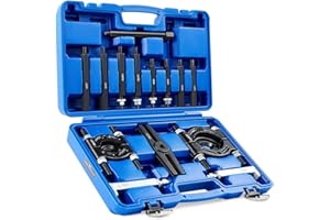 Orion Motor Tech 14 Pezzi Estrattore per Cuscinetti 5T Separatore Cuscinetti Estrattori per Rimozione Cuscinetto Ruota Pignone con Ganasce da 50-76 mm Estrattore per Cuscinetti per Mozzo Ruota e ASSE