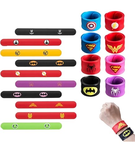 JOYIN 30 Bracelets à Gifles, Bracelets Slap Super Slap Avec Cœurs Colorés Et Animaux, Sacs De Fête Pour Enfants (30 Designs) Pour Anniversaire, Fête, Panier De Pâques