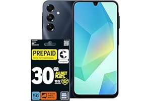 congstar Prepaid Bundle Prepaid L mit Samsung Galaxy A16 128GB, schwarz