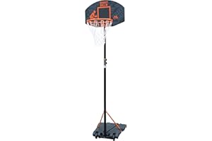 Silver Valley Junior Height Adjustable Basketball Hoop, Free Standing Portable Basketball Stand for Kids