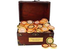 Coffre au trésor de chocolat 480g avec personnalisation