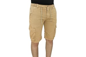 Evoga Pantalones cortos para hombre Cargo Shorts Bermuda con bolsillos laterales