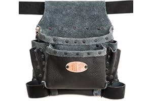 FERRARI PELLE Etrusca morbida - Borsa in Vera Pelle, Colore Nero, Rivetti Bruniti, Fatto a mano in Italia, Cintura non Inclusa