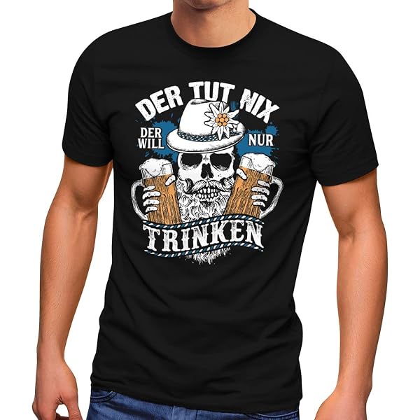 MoonWorks Herren T-Shirt Mit Lustigem Spruch – „Ich Bin Erstaunt, Wie Viele Idioten…“