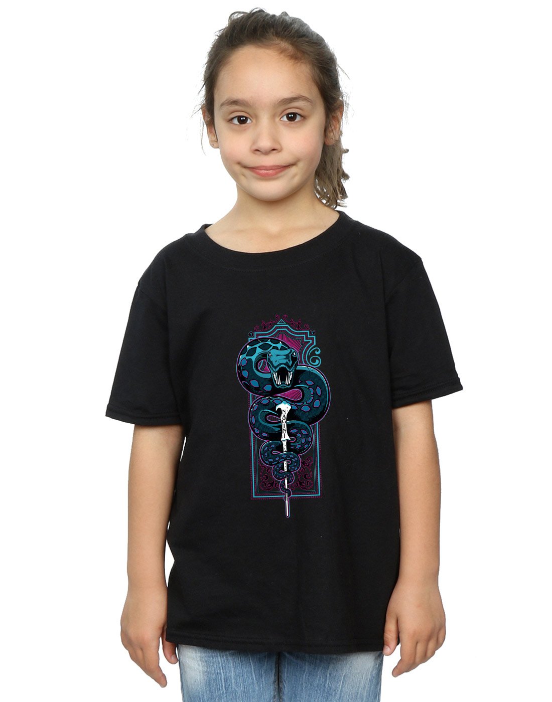 Absolute-Cult-Harry-Potter-Mdchen-Neon-Nagini-T-Shirt