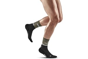 CEP - THE RUN COMPRESSION SOCKS MID CUT für Herren | Mittellange Laufsocken mit Kompression | Regenerierende Kompressionsstrümpfe für Männer