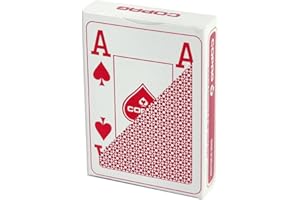 Copag 104009325 22564061 Plastik Poker Jumbo Face, rot