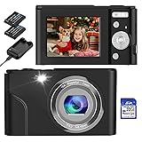 Digital Camera, BRIHIEVY FHD 1080P 36MP Vlogging Camera Compact Camera with 32G SD Card 16X Digital Zoom, Powerful Cameras fo