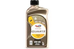 TotalEnergies QUARTZ INEO C3 5W40 Advanced Synthetic Motor Oil - Low SAPS Technology, ACEA C3, API CF/SN - 1L