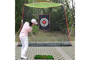 KAPLER Golf Ball Practice Nets Screen for Outdoor Backyard Driving, Heavy Duty Indoor Garage Golf Backyard Impact Hitting Nets, Portable Best Pro High Impact Golf Driving Net