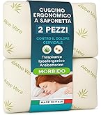 COPPIA CUSCINI MEMORY FOAM GUANCIALI ERGONOMICI SFODERABILI BALDIFLEX