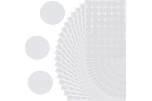 JOIKIT 20 Sheets / 1080 Pcs White Screw Covers, 21mm Self Adhesive Screw Hole Stickers for Wood Furniture