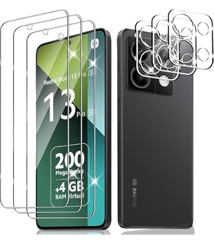 Custodia Trasparente FLLAO Con 3 Vetri Temperati Per Xiaomi Redmi Note 13 Pro 5G – TPU Morbido, Ultra Sottile