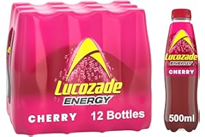 Lucozade Energy Cherry 12 x 500ml bottles