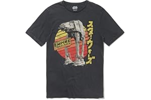 Recovered Star Wars T-Shirt - Retro Italian Comic Book Design - Washed Grey - Officially Licensed - Vintage Style - Mens/Unisex