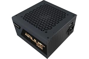 UNYKAch Fuente de Alimentación ATX ATILIUS 2.0 750W Black 80 Plus Bronze y Ventilador de 120 mm Ultra Silencioso