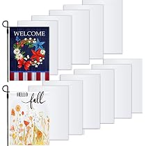 20 Sublimations Gartenflaggen Rohlinge - Polyester Banner 12x18 Zoll, Leer Für Wärmepresse, DIY Dekoration