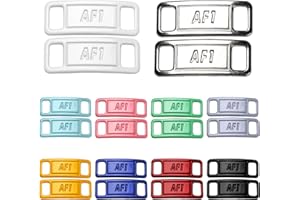 SIMSKY Lot de 10 Paires de Boucles à Lacets élastiques Af1 en Métal de Haute Qualité, Boucle de Laçage Rapide, Fermeture Lacets Chaussures Aimantés, Chaussures Shoelace Boucle pour Toutes Les Chaussures