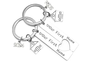CVOZO Llavero Nuevo para Hogar, Llavero de Pareja, Nuestro Rrimer Hogar 2022, Nuevo Hogar, Regalos de Inauguración de la Casa, Regalos Cálidos para Parejas