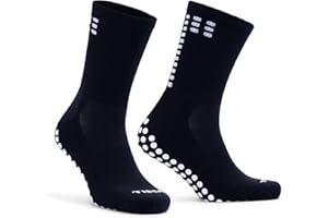 Tiscal Sports Football Grip Socks for Kids & Adults | 3 Sizes UK 1-4, UK 5-8 & UK 9-13 | Multiple Colours White, Black, Blue, Red & Navy | Anti Slip Anti Blister Grip Socks | Perfect For Rugby Yoga