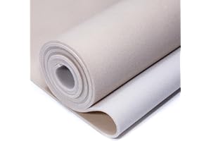 BABNECL Babnec Auto Headliner Fabric 96"L×60" W with Foam Backing - MicroVelvet Headliner - Tube Packaging - Beige Interior Replacement Material for Car/Truck/SUV/RV Roof - Home Repair/DIY Headliner Material