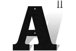 SHOWMTHEM 7,6 cm große, mattschwarze, rostfreie Hausnummern-Buchstaben, robuste Metall-Adressnummern für Haus, wetterfest, 0–9 Zahlen und A-Z Metallbuchstaben für den Außenbereich, komplettes Set für Tür, Tor